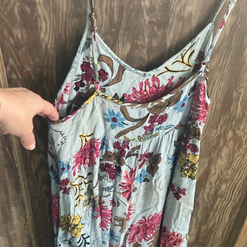 NATURAL LIFE Floral Jumpsuit SZ S - Blue and Pink with pockets - Picture 12 of 13